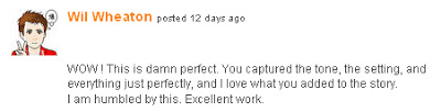wil wheaton ficly ficlets compliment