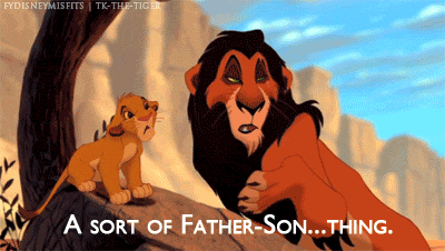 scar simba lion king father son thing