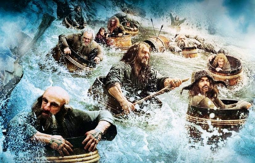 dwarves barrel river lord of the rings hobbit