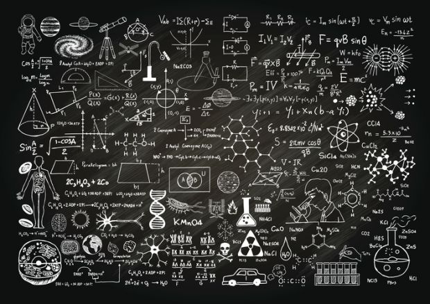 physics blackboard