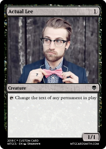 Actual Lee magic card