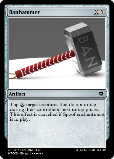Banhammer magic card