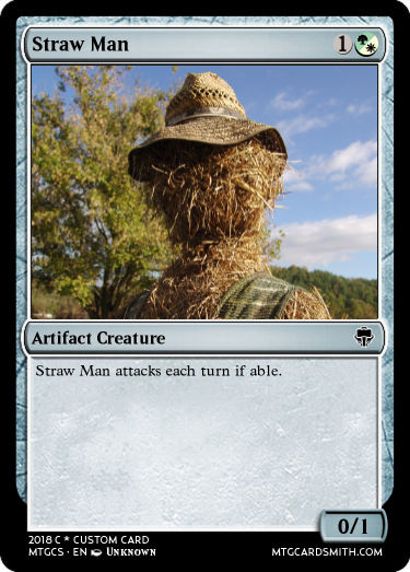 Straw Man magic card