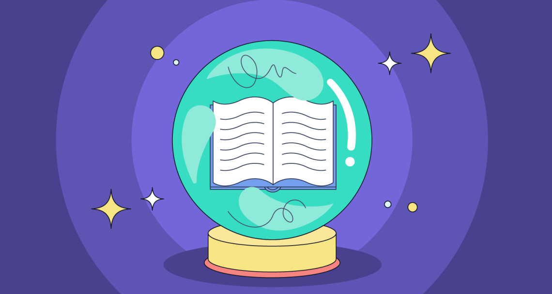 book crystal ball foreshadowing