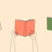 holding up books