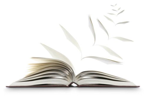book flying pages