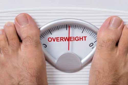 scale feet overweight