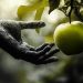 hand apple grab